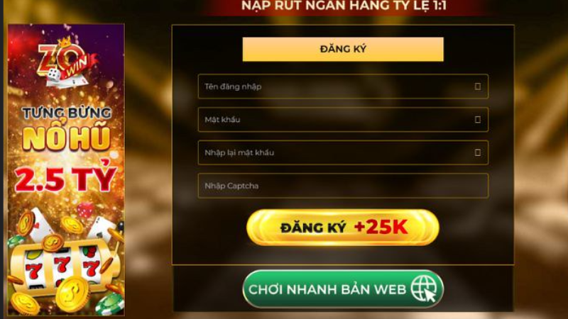 Thưởng đăng ký tại Zowin – Cơ hội nhận quà hấp dẫn ngay khi tham gia 1 Thưởng đăng ký tại Zowin mang đến cho bạn cơ hội nhận quà hấp dẫn ngay khi tham gia