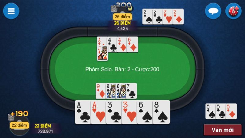 Phỏm tá lả tại Zowin – Sức hút không thể cưỡng lại 2 Zowin mang đến cho người chơi nhiều chế độ chơi phỏm tá lả khác nhau